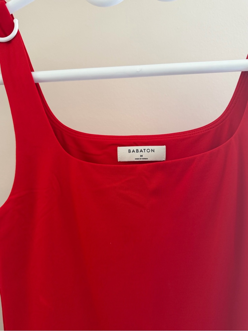 Babaton Red Square-Neck Sleeveless Dress - Picture 3 of 4